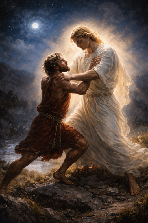 Jacob wrestling with God